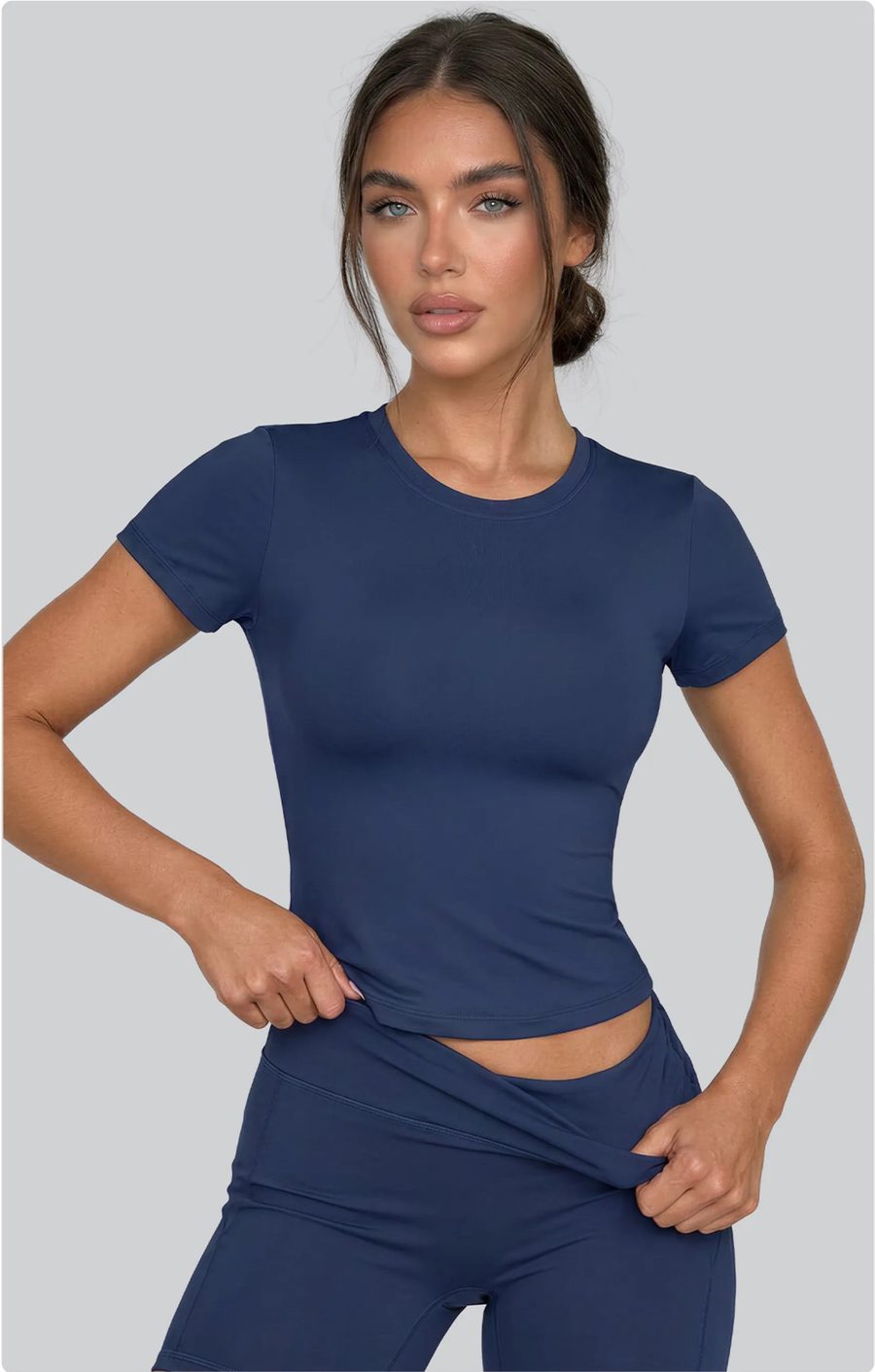Fitted Crew-Neck Tee