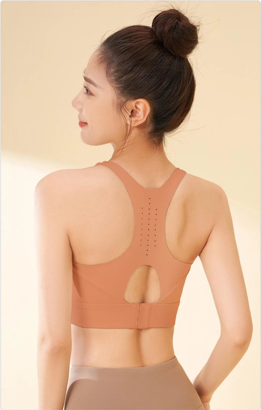 Keyhole-Back Sports Bra