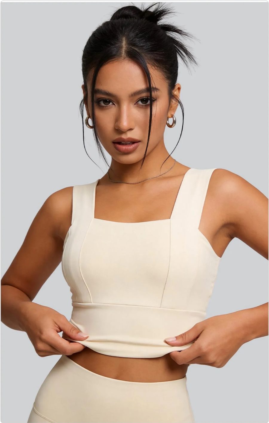 Square-Neck Crop Tank